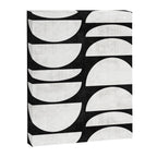 Mid-Century Modern Pattern No.8 - Black and White Canvas Print Gallery Image 6
