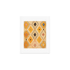 Moroccan Berber Rug Design No.75 - Yellow Art Print Gallery Image 1