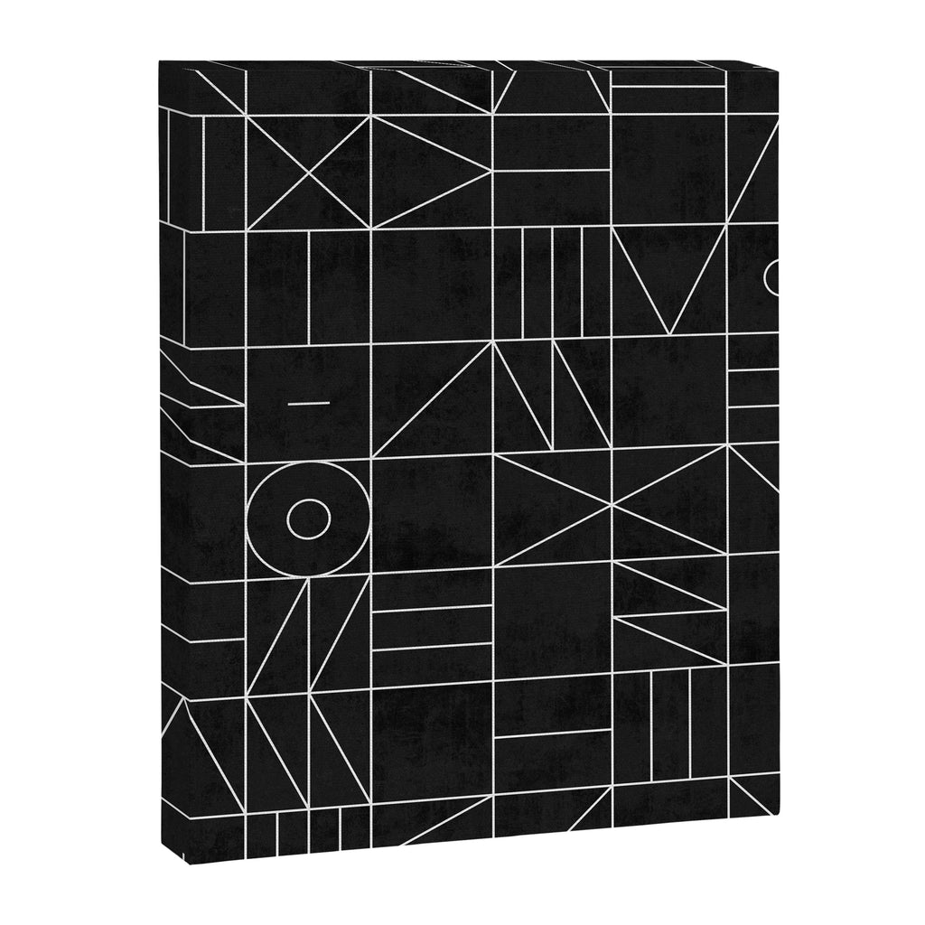 My Favorite Geometric Patterns No.9 - Black Canvas Print Gallery Image 6