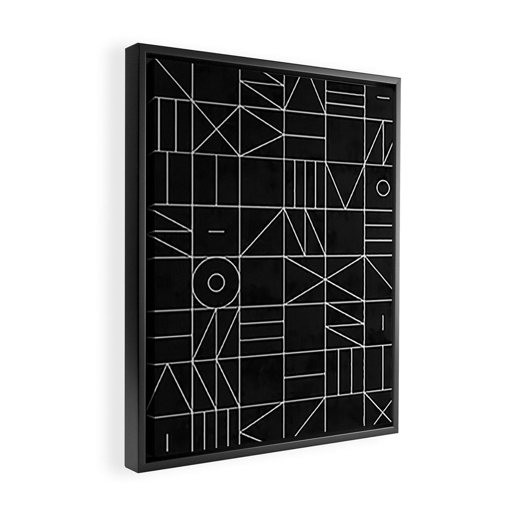 My Favorite Geometric Patterns No.9 - Black Framed Canvas Print Gallery Image 2