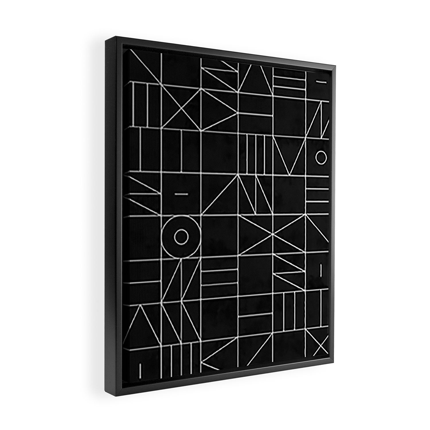 My Favorite Geometric Patterns No.9 - Black Framed Canvas Print Gallery Image 2
