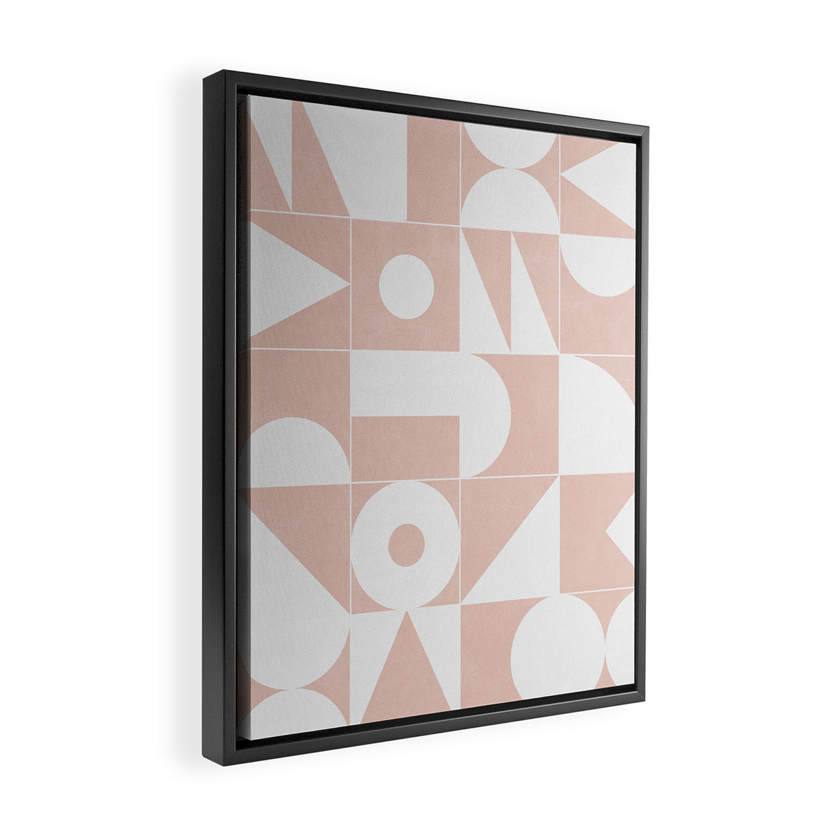 My Favorite Geometric Patterns No.11 - Pale Pink Framed Canvas Print Gallery Image 2