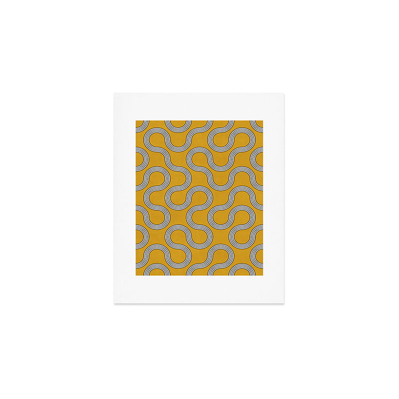 My Favorite Geometric Patterns No.31 - Mustard Yellow Art Print Gallery Image 1