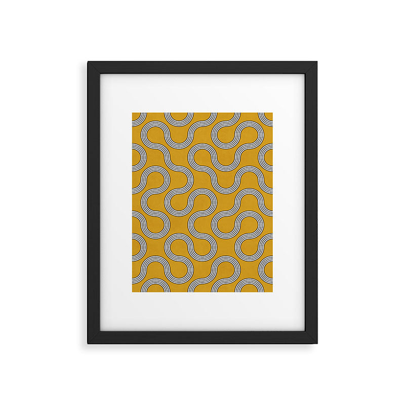 My Favorite Geometric Patterns No.31 - Mustard Yellow Framed Art Print Gallery Image 5