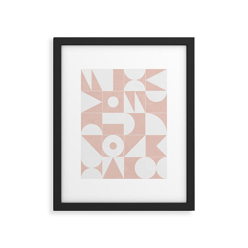 My Favorite Geometric Patterns No.11 - Pale Pink Framed Art Print Gallery Image 5