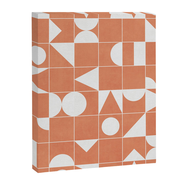 My Favorite Geometric Patterns No.14 - Coral Canvas Print Gallery Image 1