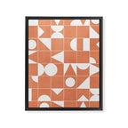 My Favorite Geometric Patterns No.14 - Coral Framed Canvas Print Gallery Image 6