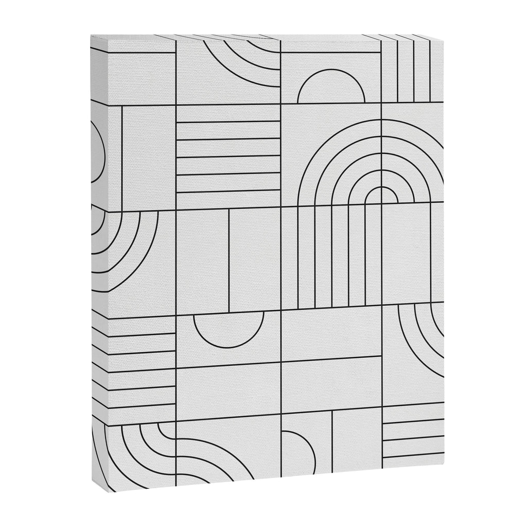 My Favorite Geometric Patterns No.19 - White Canvas Print Gallery Image 6