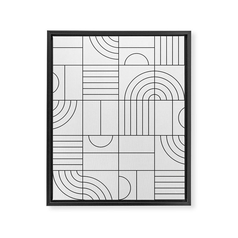 My Favorite Geometric Patterns No.19 - White Framed Canvas Print Gallery Image 6