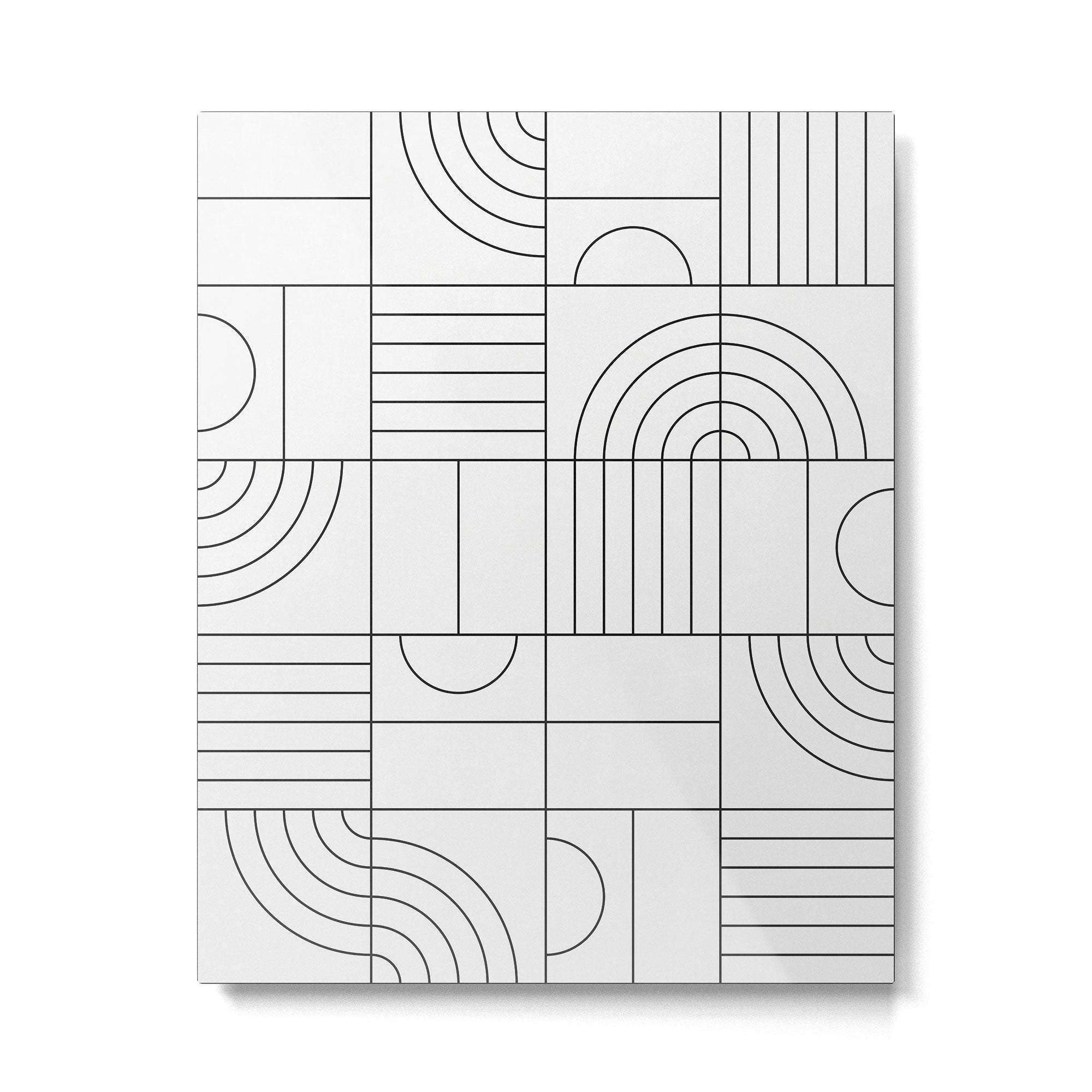 My Favorite Geometric Patterns No.19 - White Metal Print Gallery Image 4