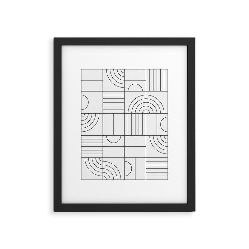 My Favorite Geometric Patterns No.19 - White Framed Art Print Gallery Image 5