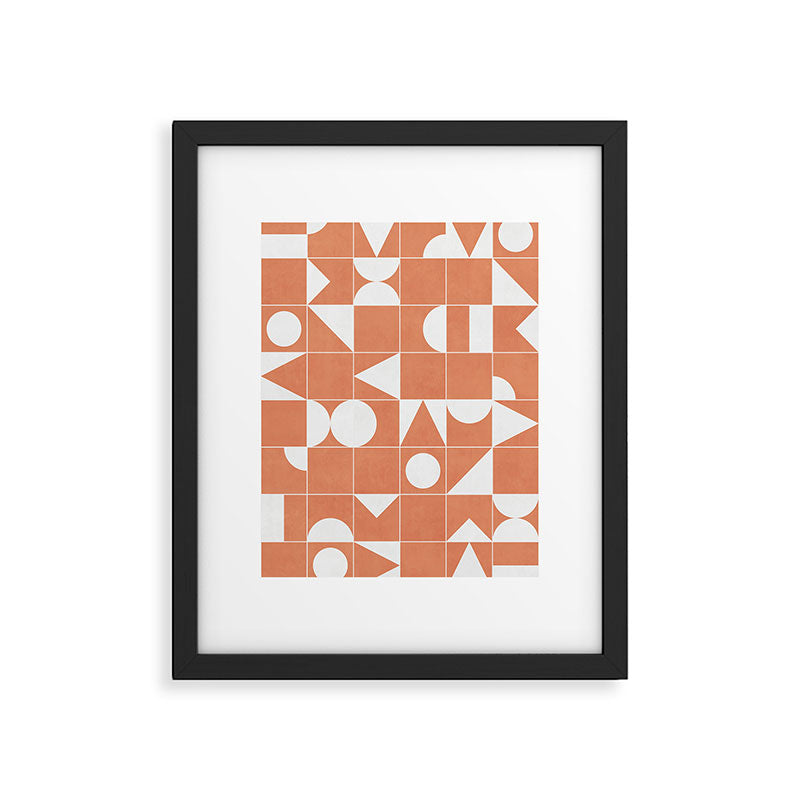 My Favorite Geometric Patterns No.14 - Coral Framed Art Print Gallery Image 5