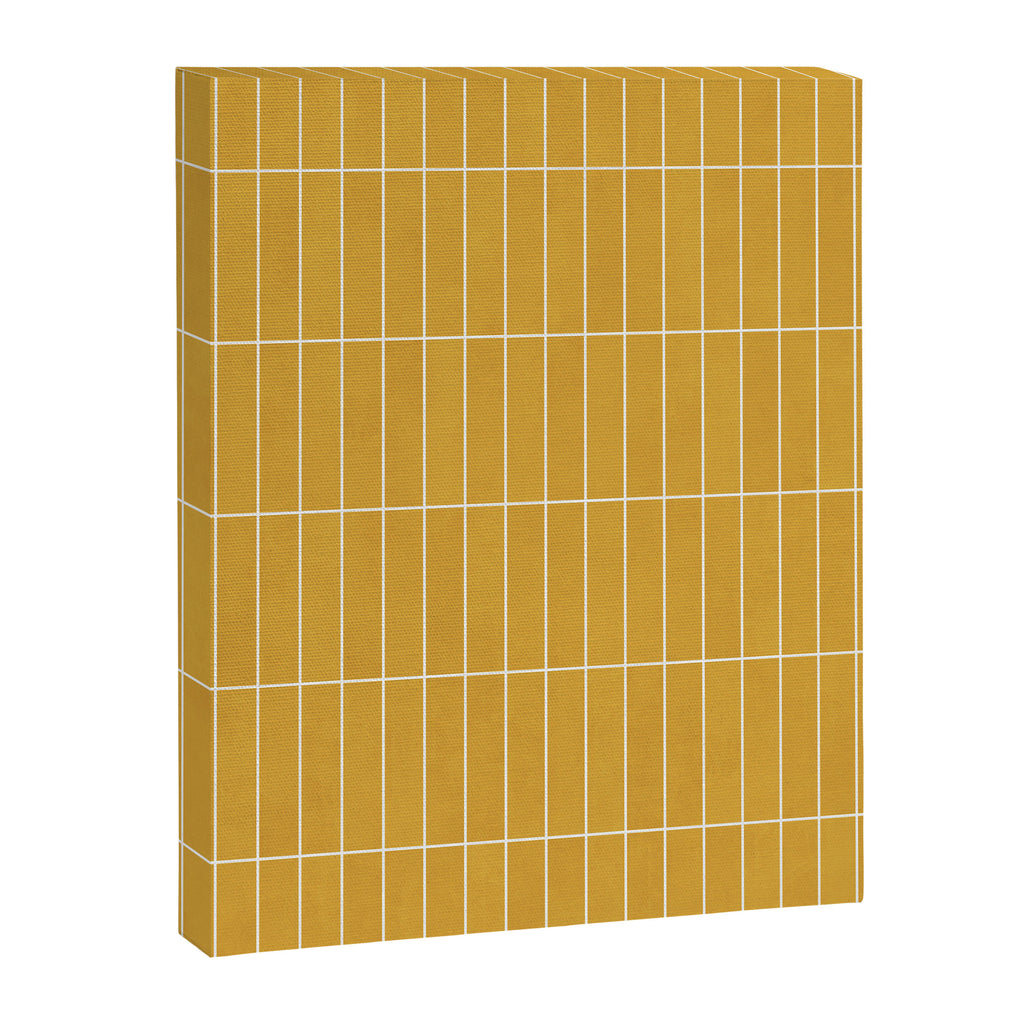 Rectangular Grid Pattern - Mustard Yellow Canvas Print Gallery Image 8