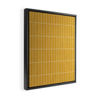 Rectangular Grid Pattern - Mustard Yellow Framed Canvas Print Gallery Image 2