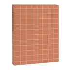 Small Grid Pattern - Coral Canvas Print Gallery Image 6