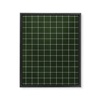 Small Grid Pattern - Deep Green Framed Canvas Print Gallery Image 6