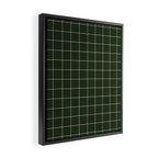 Small Grid Pattern - Deep Green Framed Canvas Print Gallery Image 2