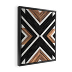 Urban Tribal Pattern No.1 - Concrete and Wood Framed Canvas Print Gallery Image 2