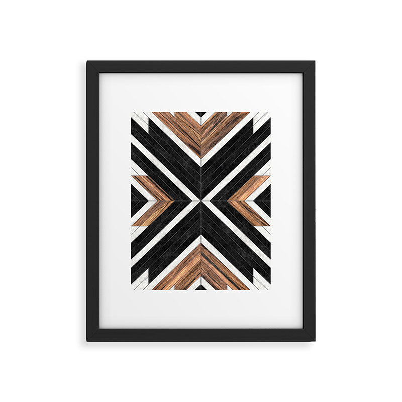 Urban Tribal Pattern No.1 - Concrete and Wood Framed Art Print Gallery Image 5