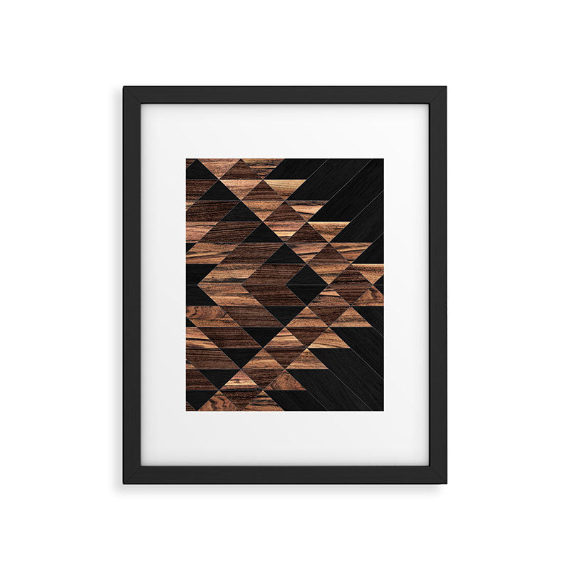 Urban Tribal Pattern No.11 - Aztec - Wood Framed Art Print Gallery Image 6
