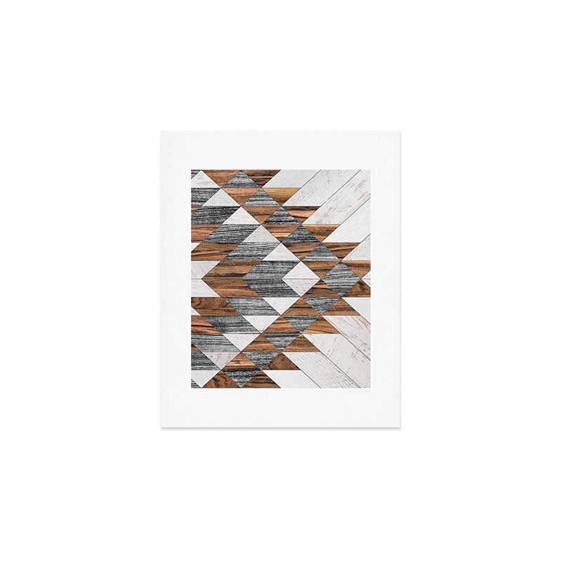 Urban Tribal Pattern No.12 - Aztec - Wood Art Print Gallery Image 1