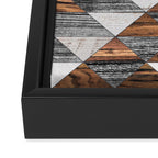 Urban Tribal Pattern No.12 - Aztec - Wood Framed Canvas Print Gallery Image 3