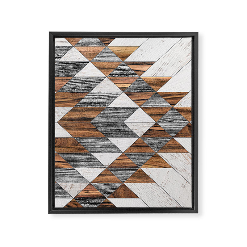 Urban Tribal Pattern No.12 - Aztec - Wood Framed Canvas Print Gallery Image 8
