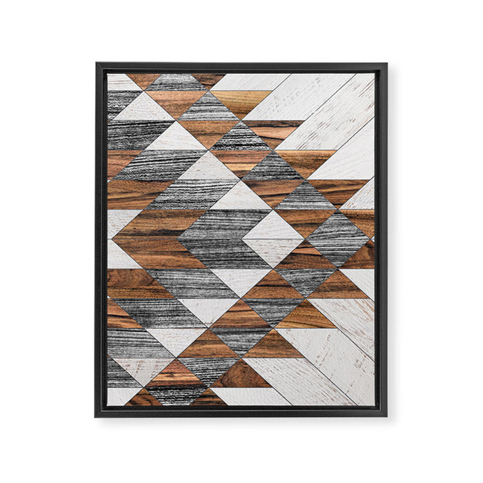 Urban Tribal Pattern No.12 - Aztec - Wood Framed Canvas Print Gallery Image 1