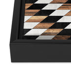 Urban Tribal Pattern No.13 - Aztec - Concrete and Wood Framed Canvas Print Gallery Image 3