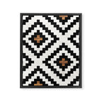 Urban Tribal Pattern No.16 - Aztec - Concrete and Wood Framed Canvas Print Gallery Image 6