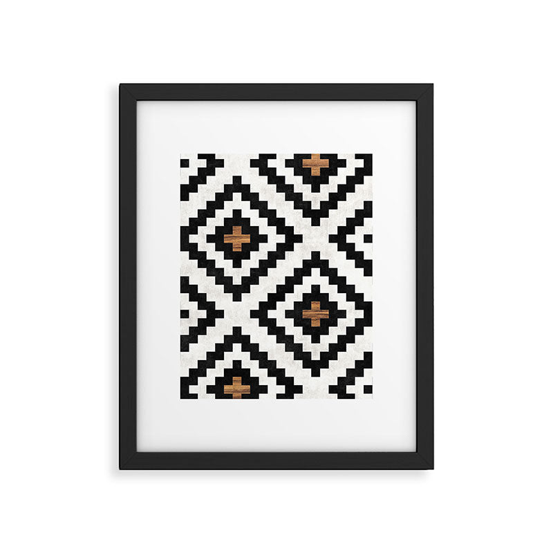 Urban Tribal Pattern No.16 - Aztec - Concrete and Wood Framed Art Print Gallery Image 5