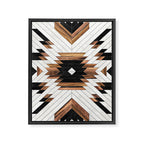 Urban Tribal Pattern No.5 - Aztec - Concrete and Wood Framed Canvas Print Gallery Image 6