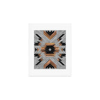 Urban Tribal Pattern No.6 - Aztec - Concrete and Wood Art Print Gallery Image 1