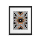 Urban Tribal Pattern No.6 - Aztec - Concrete and Wood Framed Art Print Gallery Image 5