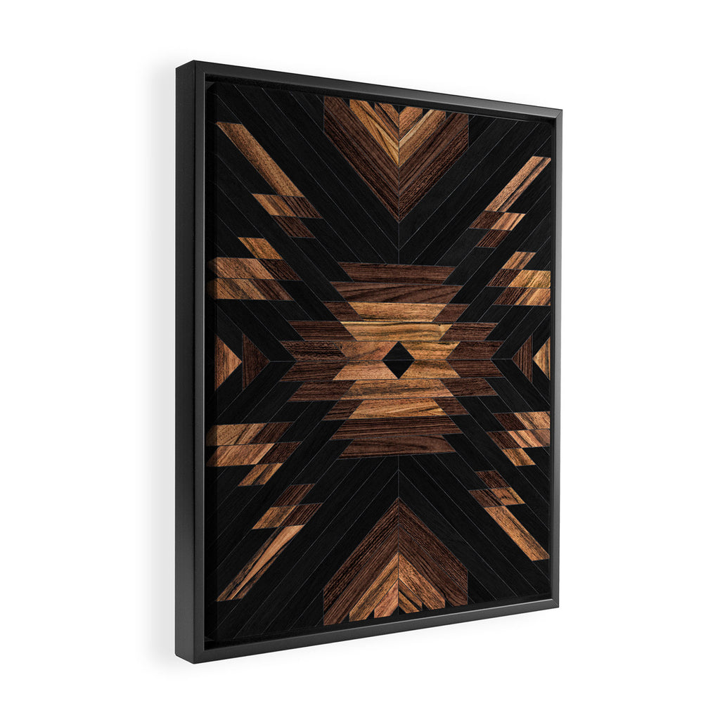 Urban Tribal Pattern No.7 - Aztec - Wood Framed Canvas Print Gallery Image 2