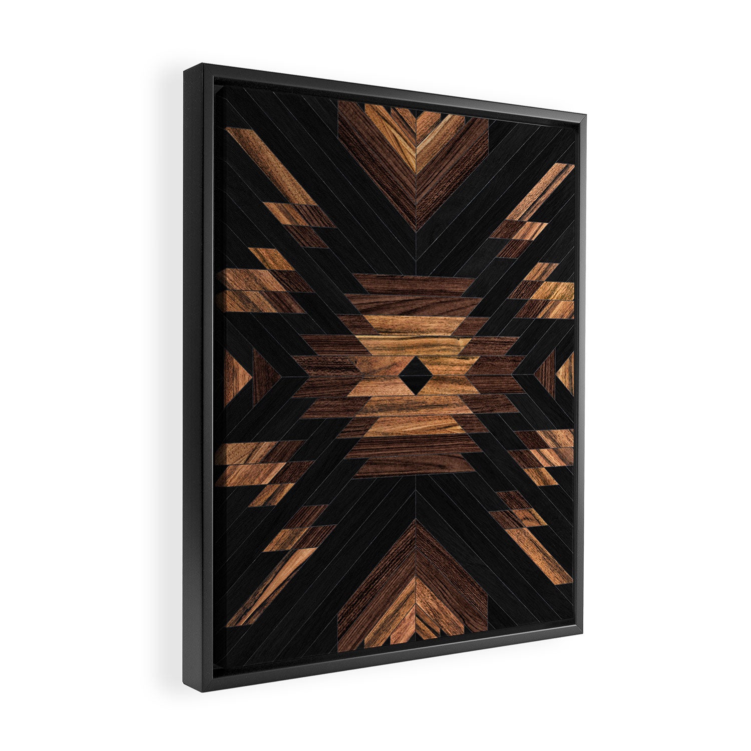 Urban Tribal Pattern No.7 - Aztec - Wood Framed Canvas Print Gallery Image 2