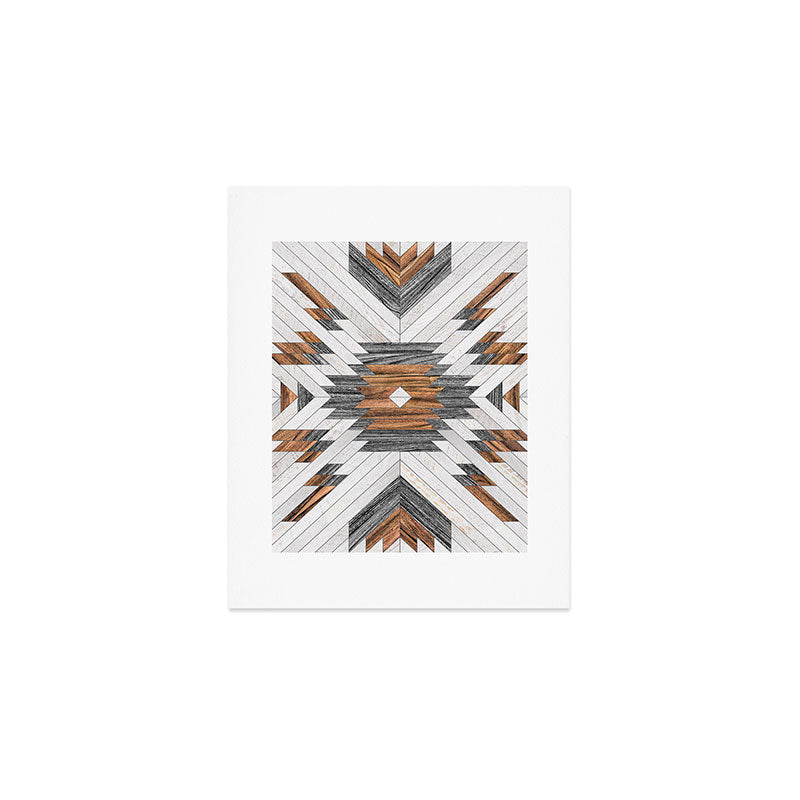 Urban Tribal Pattern No.8 - Aztec - Wood Art Print Gallery Image 1