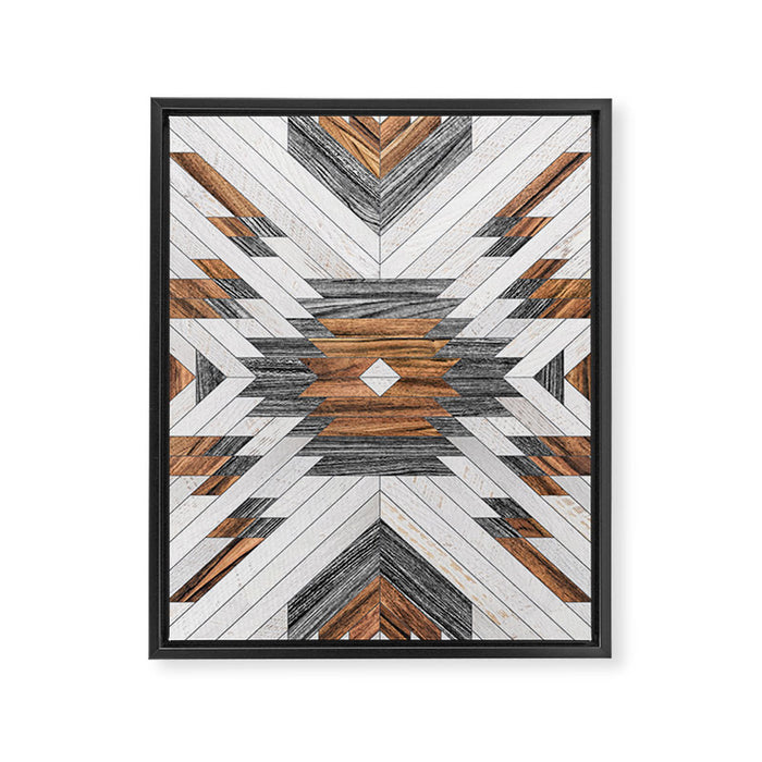 Urban Tribal Pattern No.8 - Aztec - Wood Framed Canvas Print Gallery Image 1