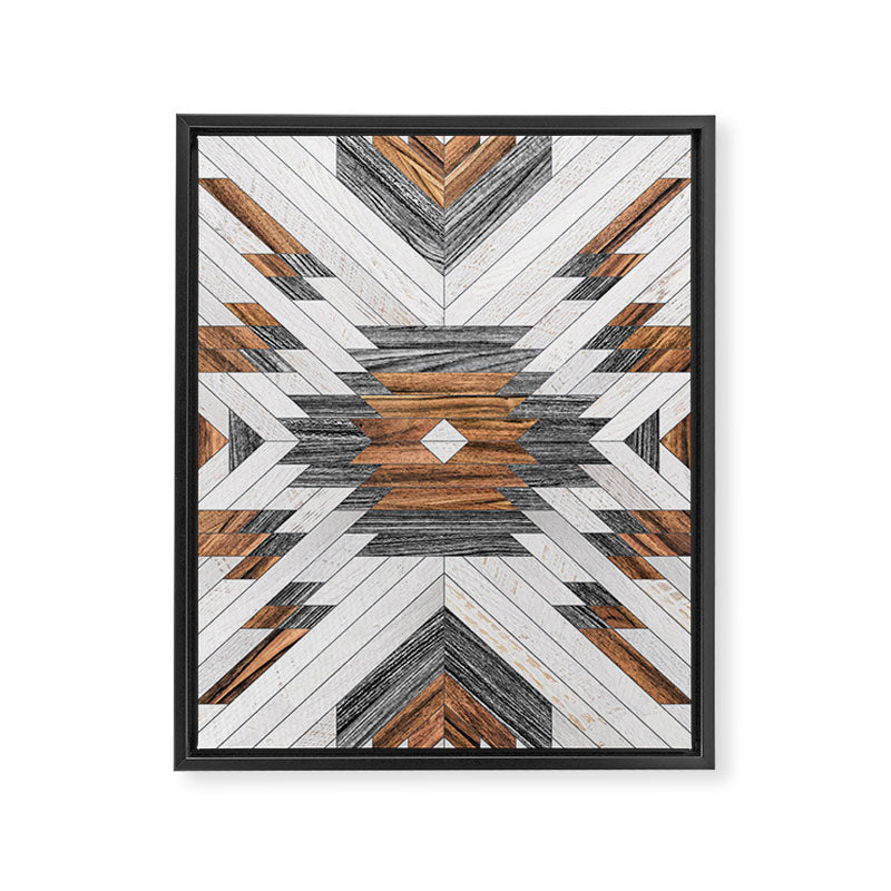 Urban Tribal Pattern No.8 - Aztec - Wood Framed Canvas Print Gallery Image 6