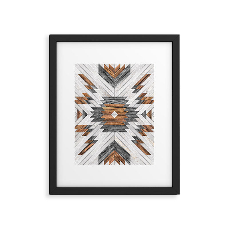 Urban Tribal Pattern No.8 - Aztec - Wood Framed Art Print Gallery Image 5