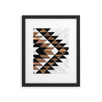 Urban Tribal Pattern No.9 - Aztec - Concrete and Wood Framed Art Print Gallery Image 6