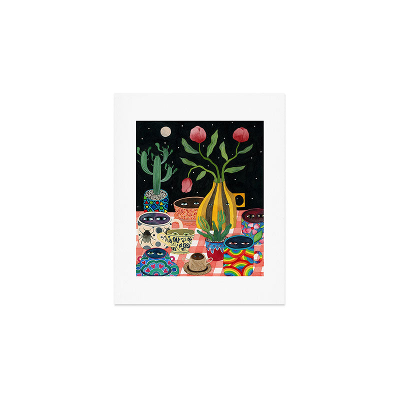 Suspicious mugs 2 Art Print Gallery Image 1