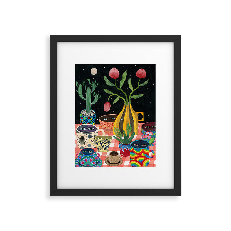 Suspicious mugs 2 Framed Art Print Gallery Image 5