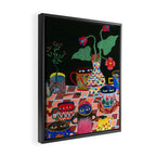 Suspicious mugs 3 Framed Canvas Print Gallery Image 2