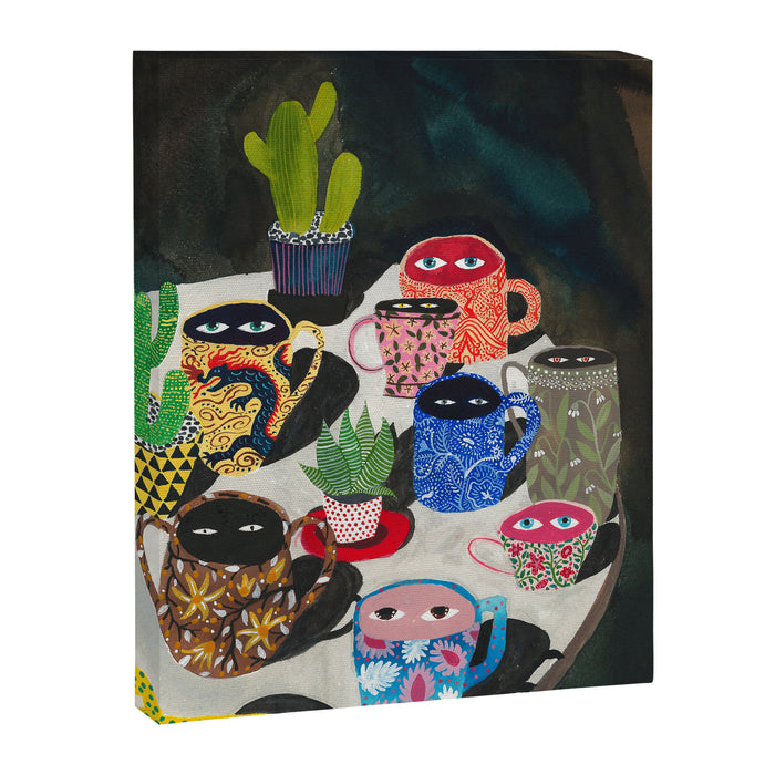 Suspicious mugs Canvas Print Gallery Image 1