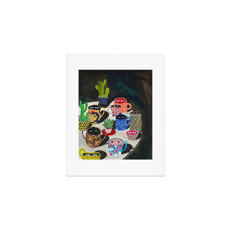 Suspicious mugs Art Print Gallery Image 1