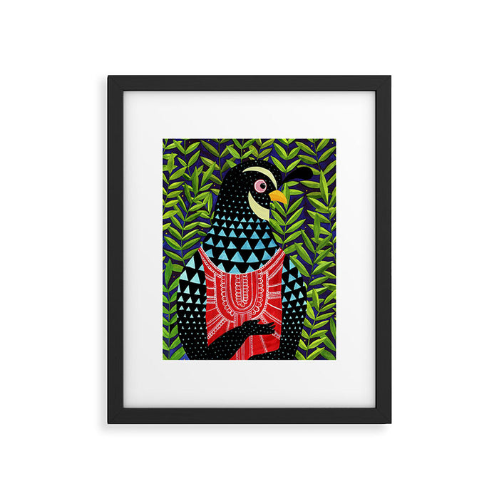 The quail prince has arrived Framed Art Print Gallery Image 1