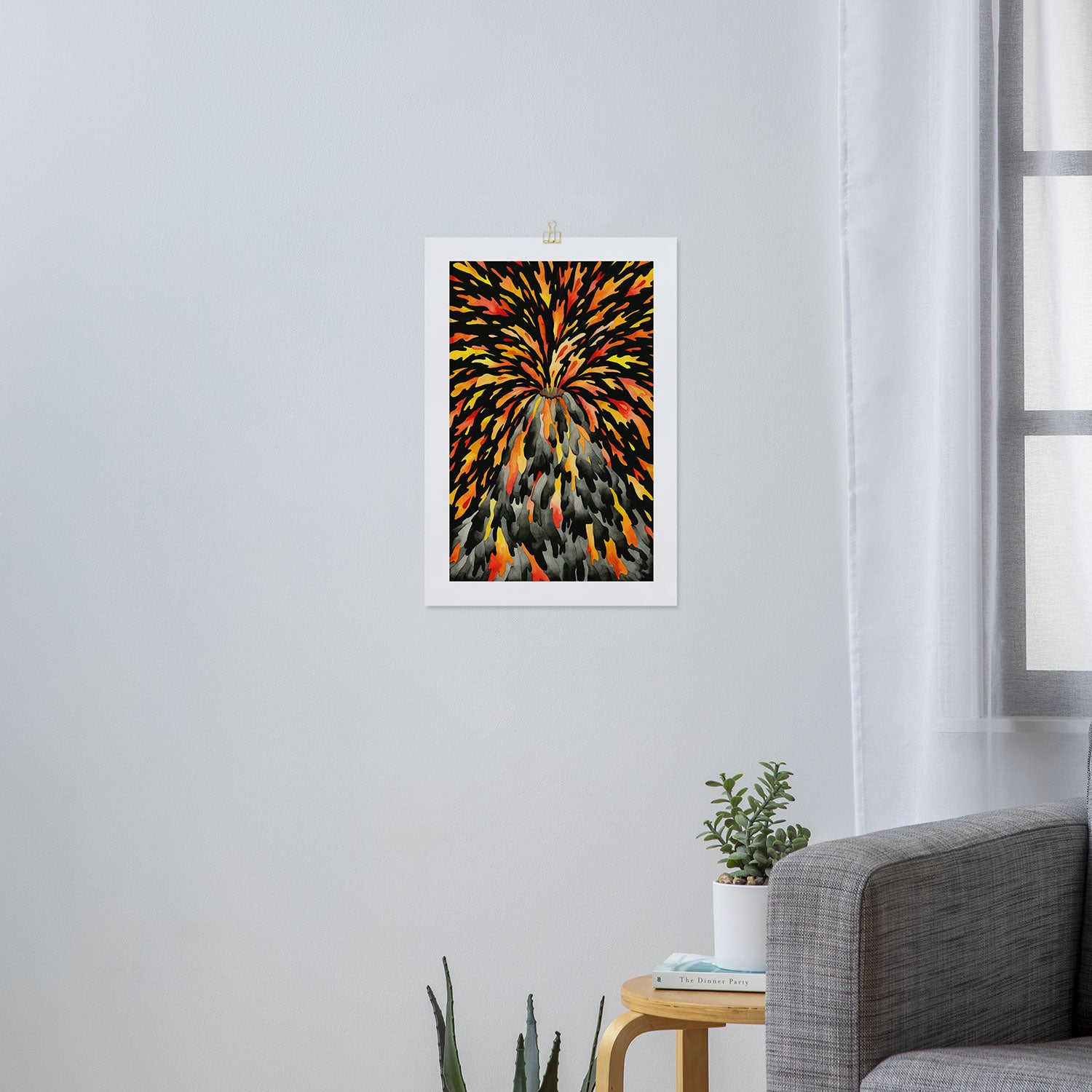 Volcano Art Print Gallery Image 3