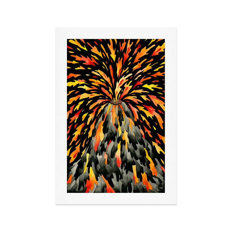 Volcano Art Print Gallery Image 1