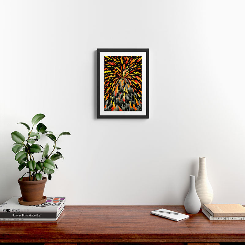 Volcano Framed Art Print Gallery Image 2